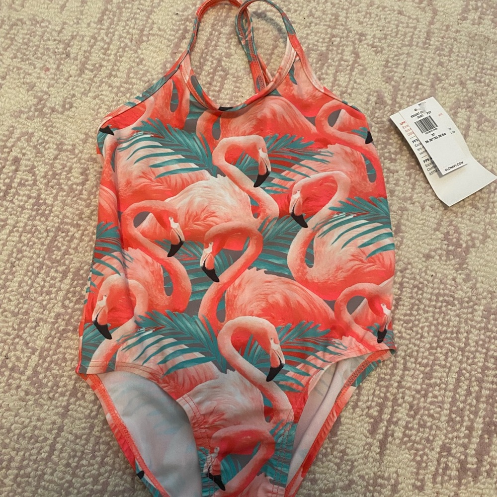 Girls flamingo swim suit
